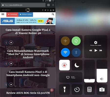 install control center ios di Android 2