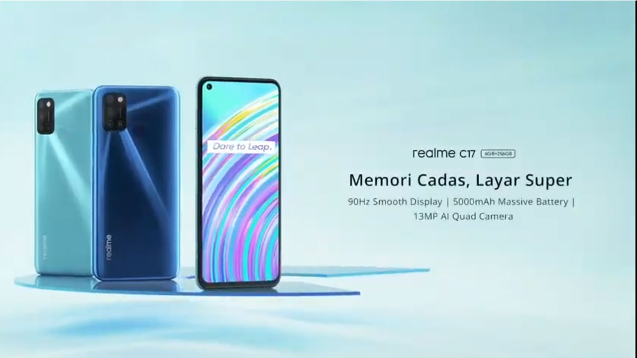 realme C17 dengan RAM 6 GB + ROM 256 GB Di   banderol Rp2 Jutaan